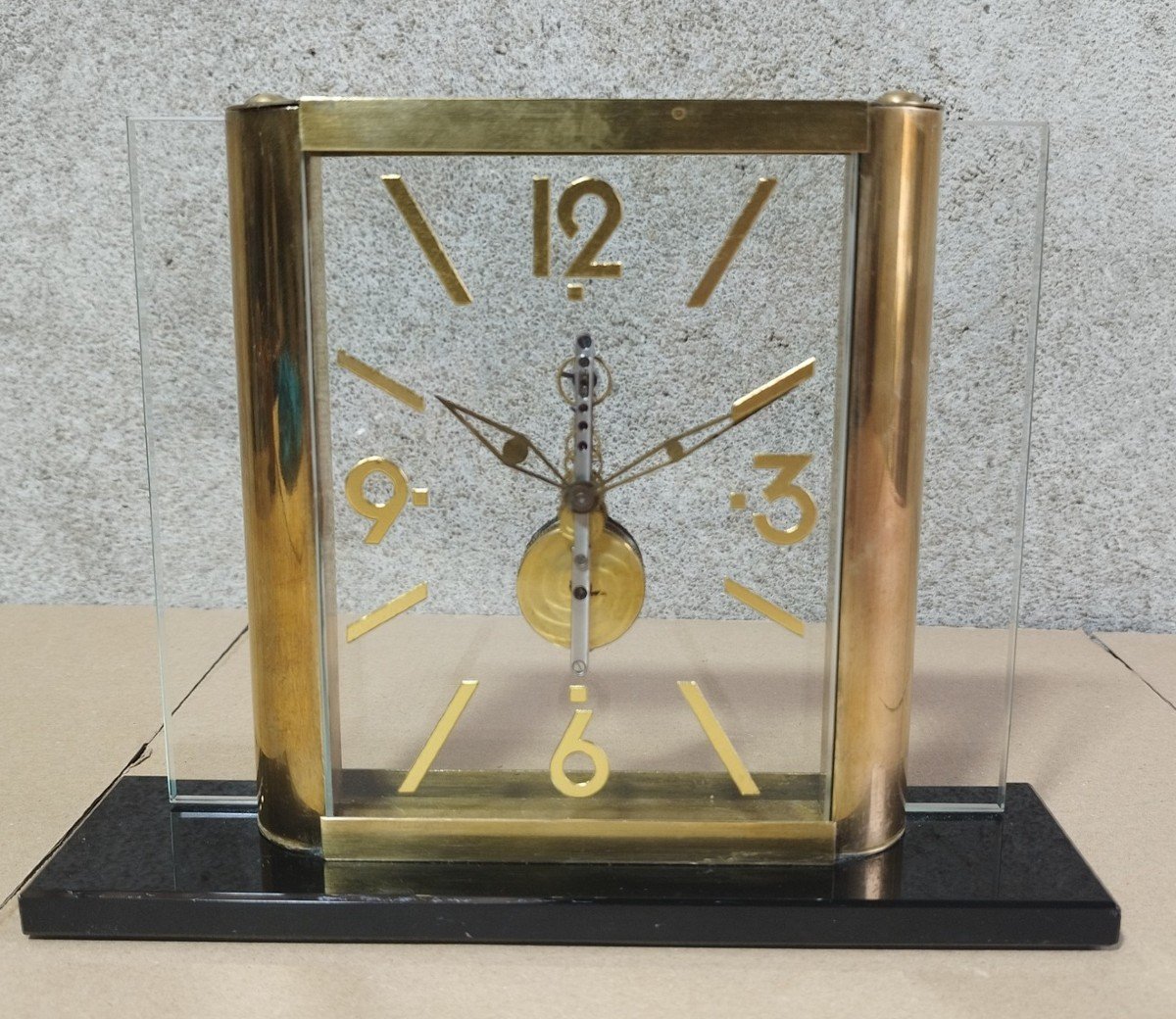 Pendule Squelette De Bureau à Colonnes, Jaeger-leCoultre