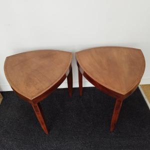 Pair Of Triangular Side Tables