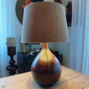 Leather Wrapped Lamp