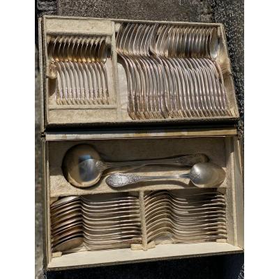 Complete Louis XVI Style Metal Cutlery Set