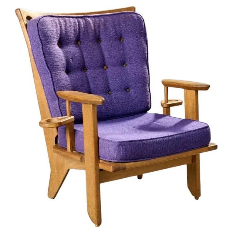 Guillerme And Chambron, Oak Armchair, Circa 1970, Your Home Edition
