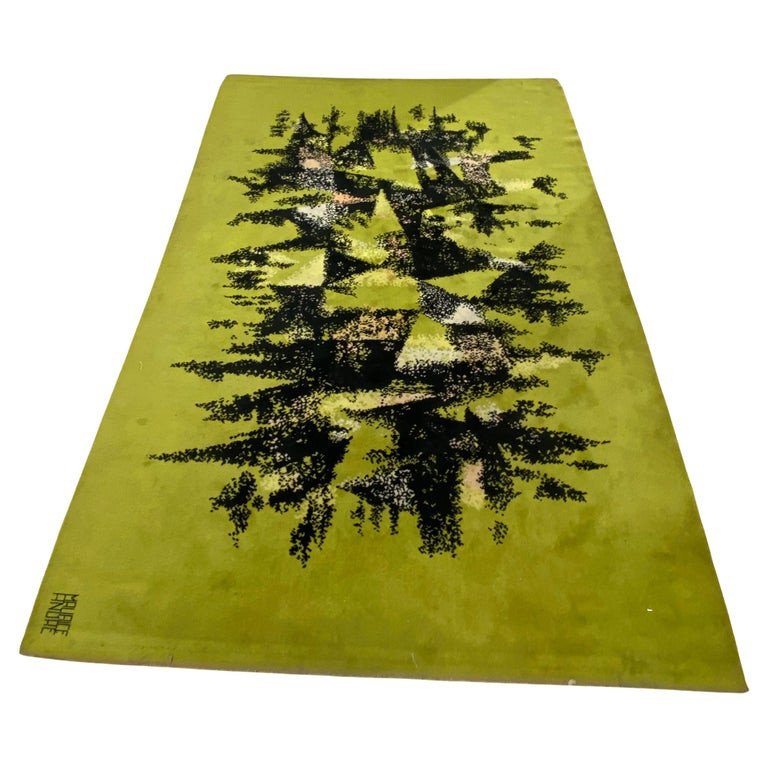 Maurice André, Wool Rug Signed Circa 1950/1960