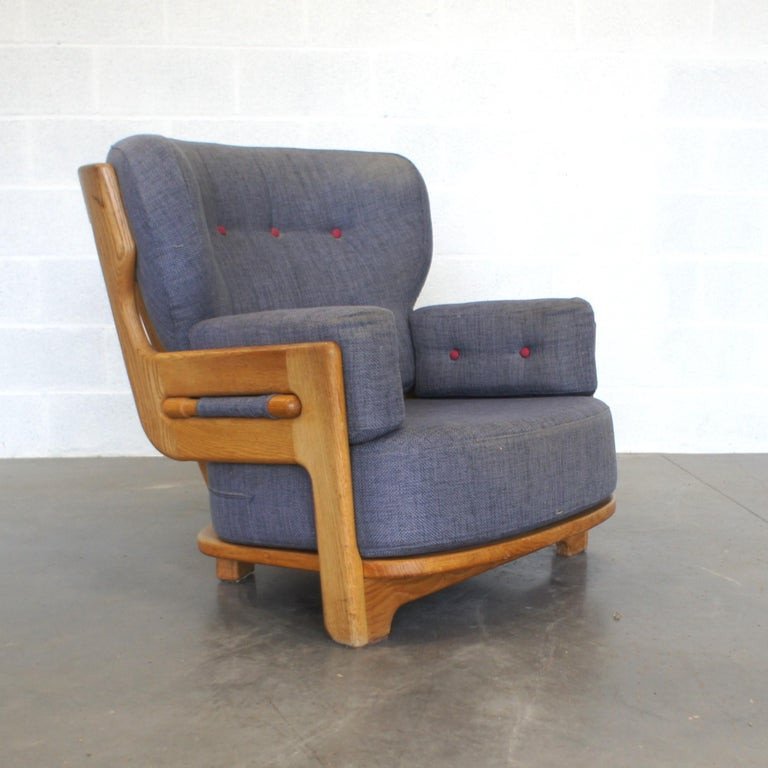 Guillerme And Chambron, Pair Of Denis Armchairs Circa 1970, Vos Maison Edition-photo-4