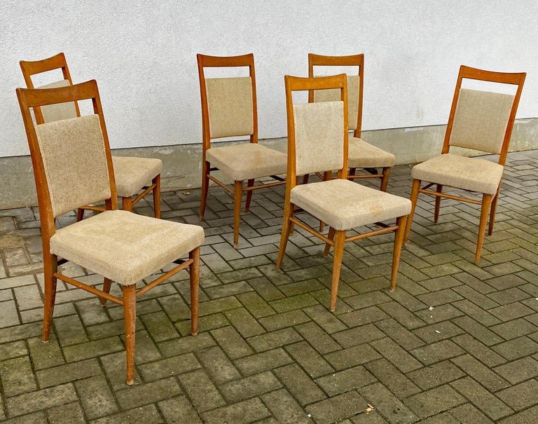Suite Of 6 Vintage Chairs Circa 1950/1960-photo-2
