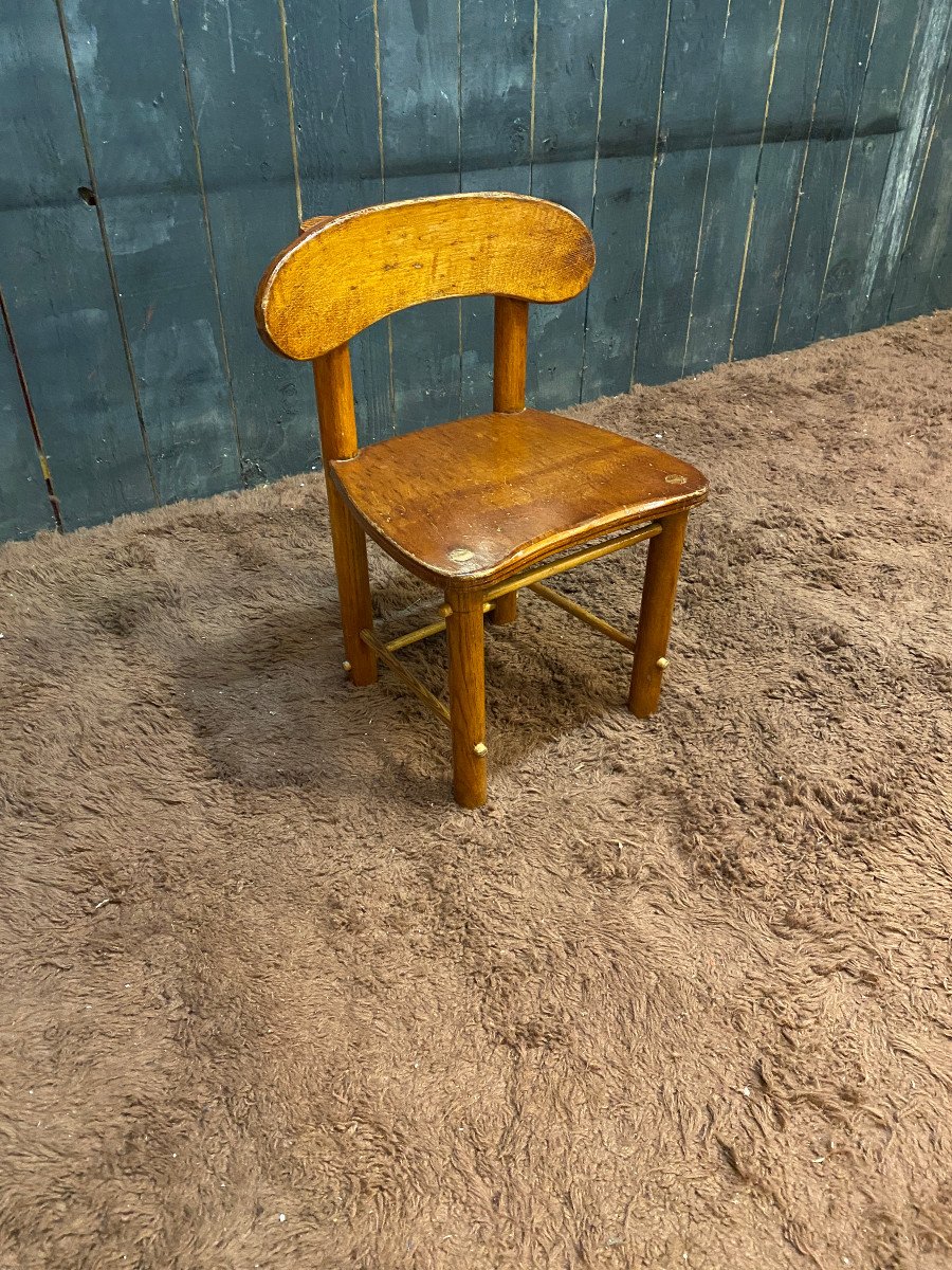  Small Vintage Children's Chair, In The Style Of Pierre Gautier-delaye Circa 1950/1960