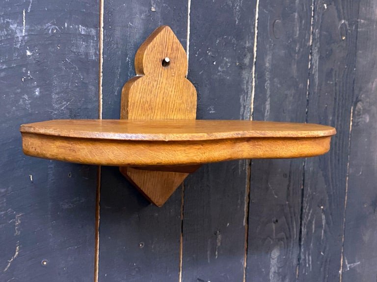 Guillerme Et Chambron, Pair Of Oak Shelves, Edition Votre Maison Circa 1950/1960-photo-3