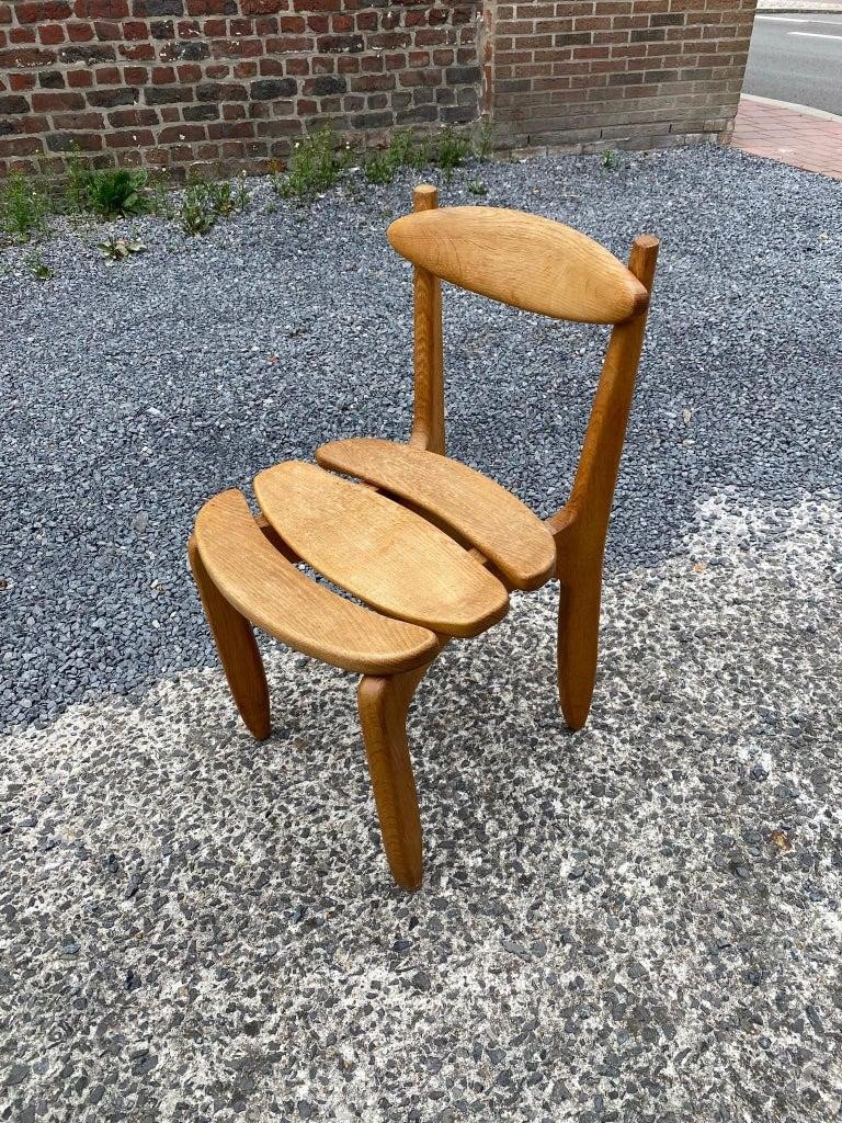 Guillerme Et Chambron Rare Suite Of 10 “thierry” Chairs Edition Vos Maison Circa 1970-photo-4