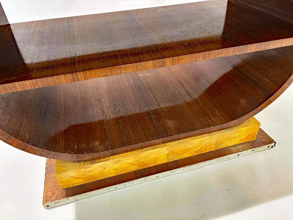 Art Deco Rosewood And Maple Gueridon, Circa 1930-photo-3