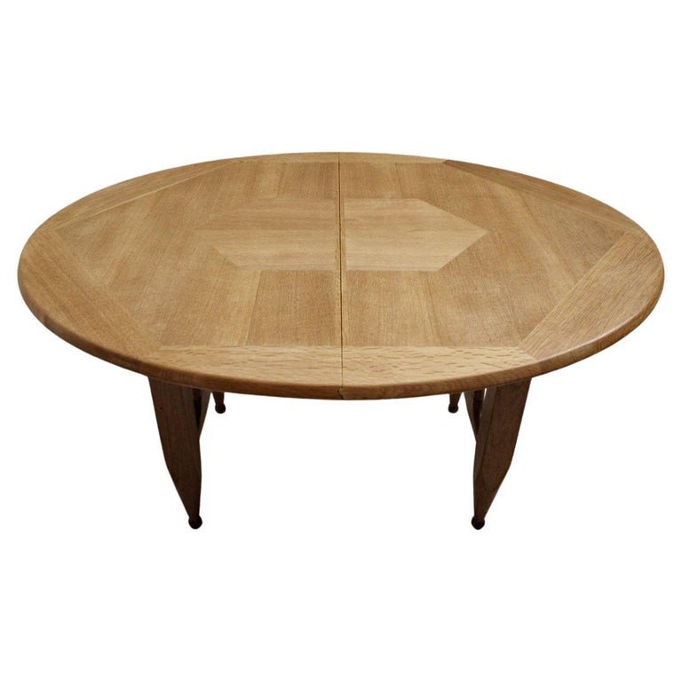 Guillerme Et Chambron, Oval Table Edition Votre Maison Circa 1970-photo-4