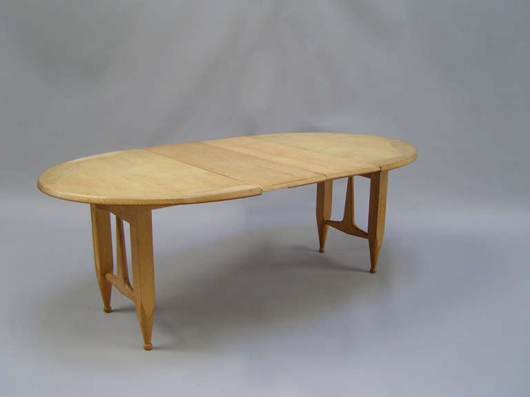 Guillerme Et Chambron, Oval Table Edition Votre Maison Circa 1970-photo-1