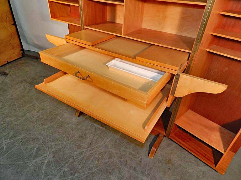  Compact Home Office Desk Interior Sycomore Circa 1950/1960-photo-5