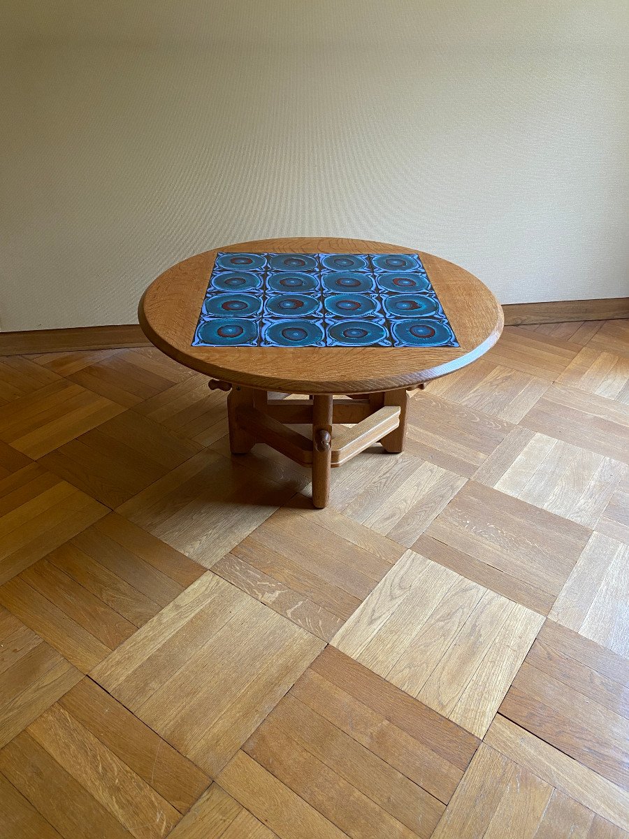 Guillerme et Chambron , table de salon "Ladislas"  Edition Votre Maison circa 1970-photo-2