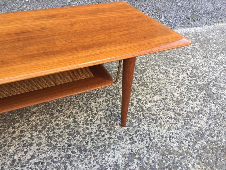 Peter Hvidt Large Teak Living Room Table Denmark Circa 1950 -photo-2