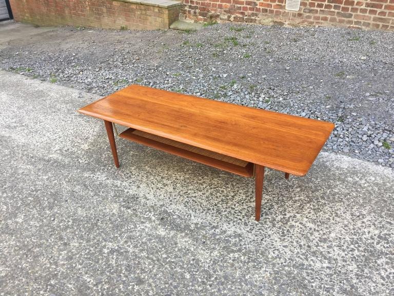 Peter Hvidt Large Teak Living Room Table Denmark Circa 1950 -photo-3