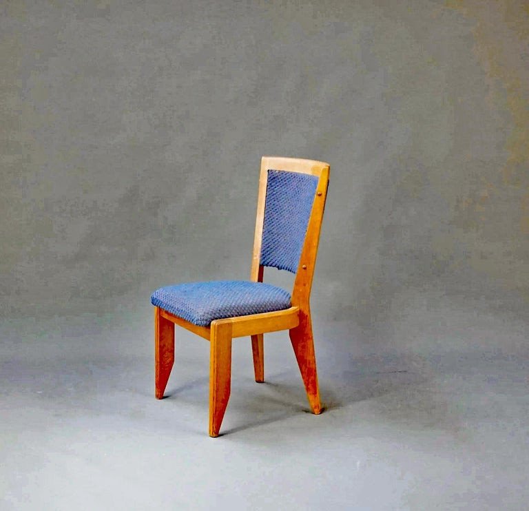 Guillerme Et Chambron , 6 Chaises  , Edition Votre Maison, Circa 1960-photo-2