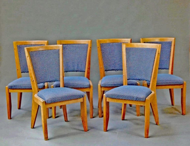 Guillerme Et Chambron , 6 Chaises  , Edition Votre Maison, Circa 1960