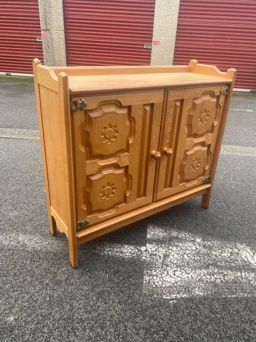 Guillerme Et Chambron, Oak Cabinet "your House Edition Circa 1970