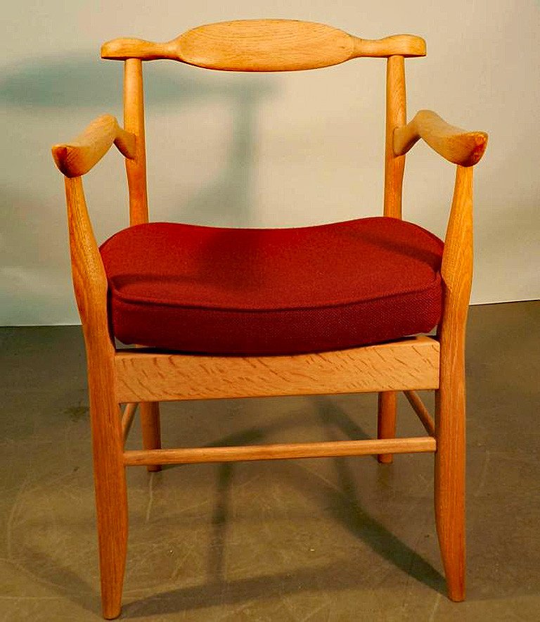 Guillerme Et Chambron, Set Of 6 “fumay” Armchairs, Edition Votre Maison, Circa 1970-photo-3