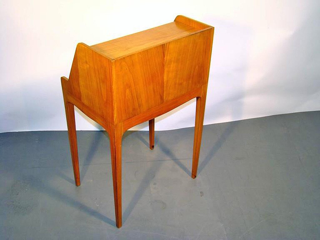 Cherrywood Side Table, Opening With A Drawer Circa 1960-photo-2