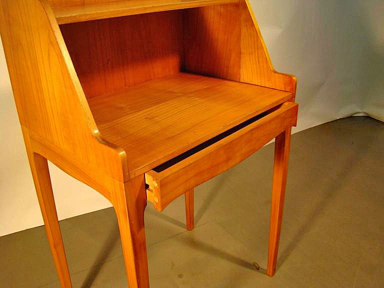 Cherrywood Side Table, Opening With A Drawer Circa 1960-photo-4