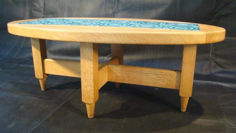 Guillerme Et Chambron, Oak Coffee Table, Edition Votre Maison Circa 1970-photo-3