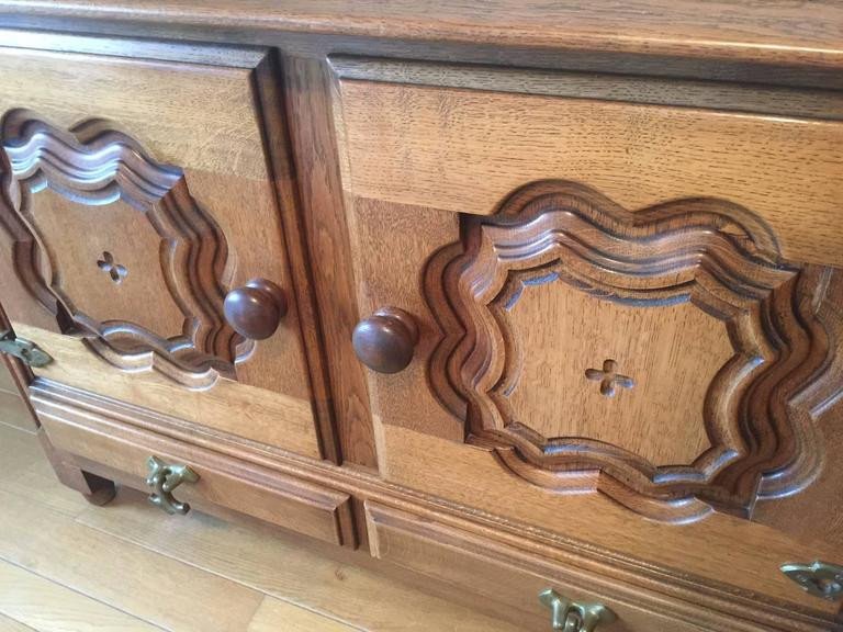 Guillerme Et Chambron, Oak Sideboard, Edition Votre Maison, Circa 1970-photo-3