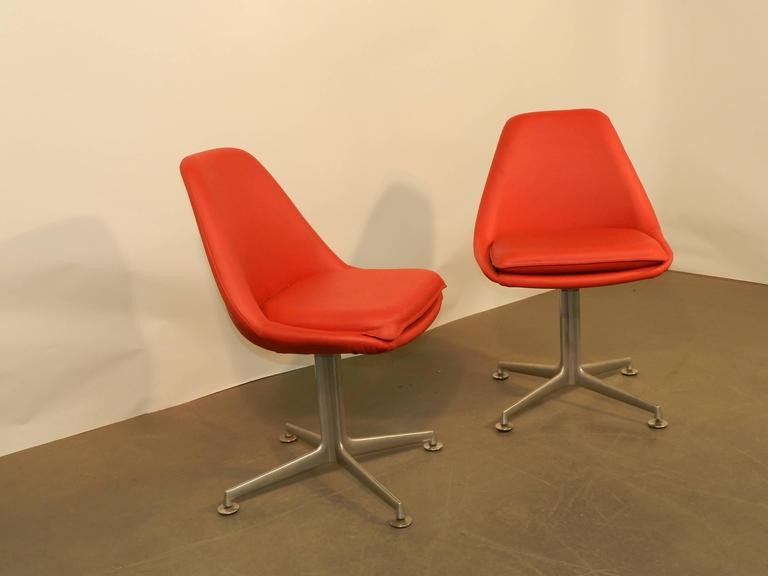 Suite De 6 Fauteuils Tournants Design, Circa 1960/1970-photo-2