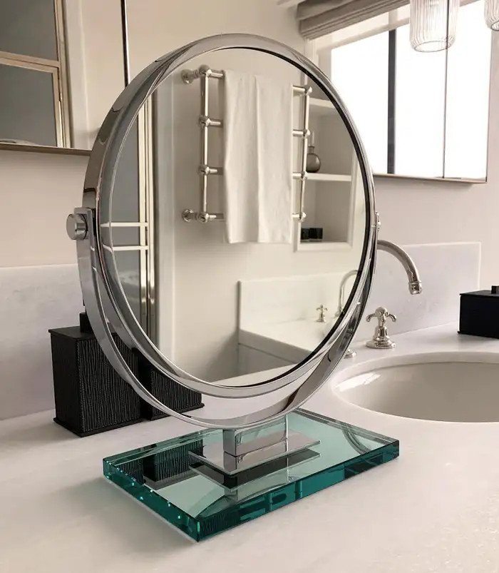 Miroir Brot Chrome And Glass 'prestige' Vanity Mirror -photo-2