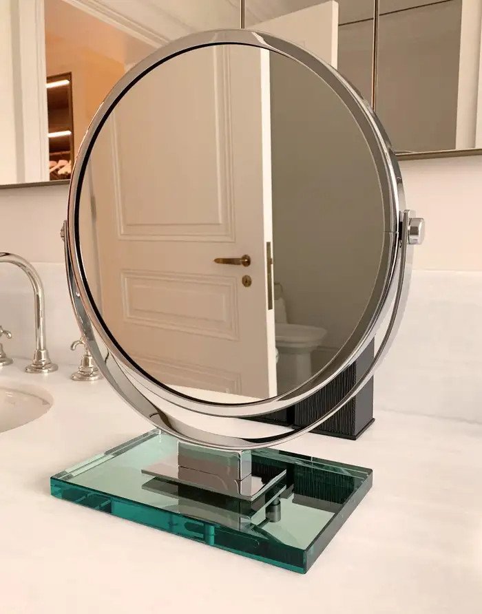 Miroir Brot Chrome And Glass 'prestige' Vanity Mirror -photo-3