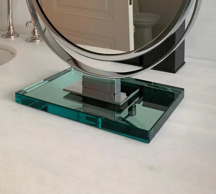 Miroir Brot Chrome And Glass 'prestige' Vanity Mirror -photo-1