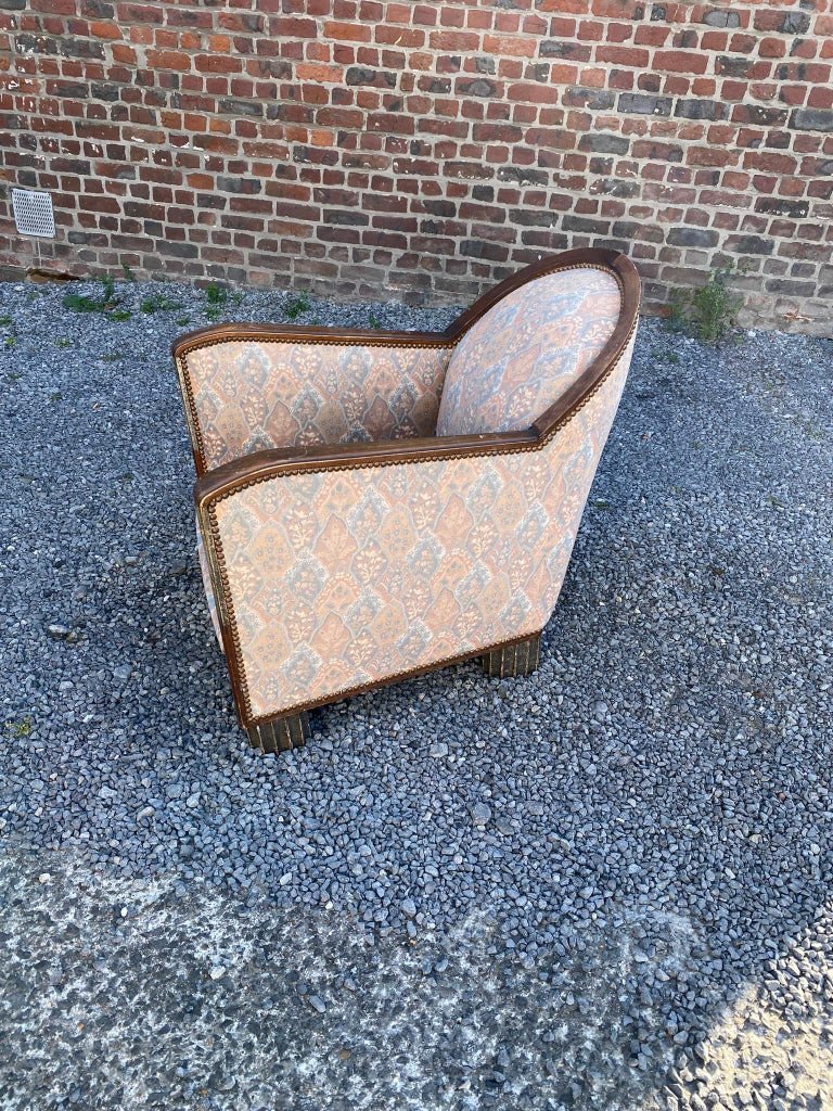 Suite De 5 Fauteuils Et 1 Banquette Art Deco Circa 1930-photo-4