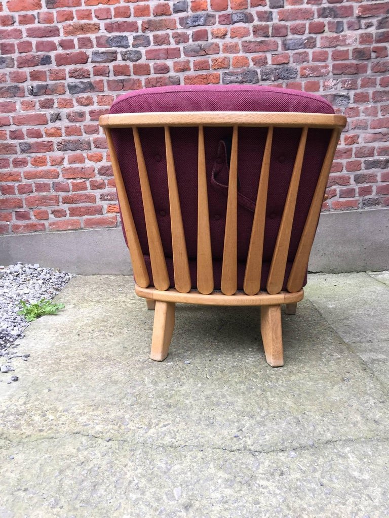 Guillerme Et Chambron, Oak Armchair "your House Edition Circa 1970-photo-4