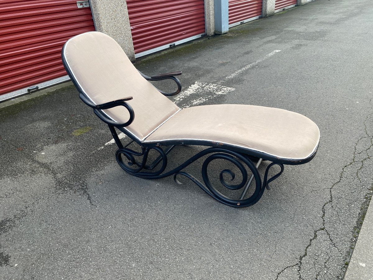 Chaise Longue 1900 Attribué à Thonet-photo-8