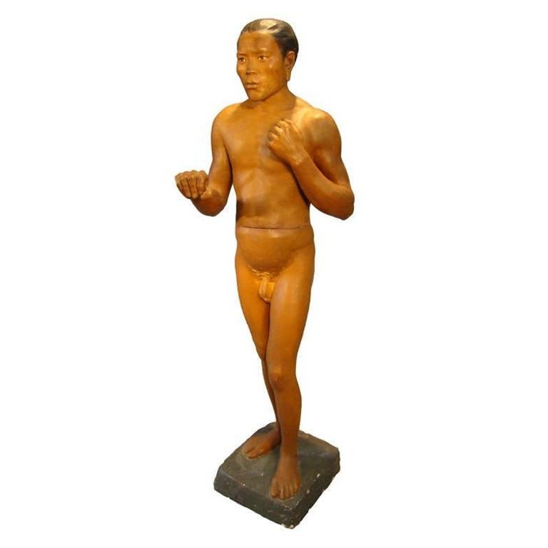 Large Polychrome Plaster Sculpture Circa 1900/1930