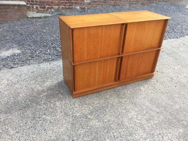 Oscar Oak Storage Cabinet Circa 1960-photo-2