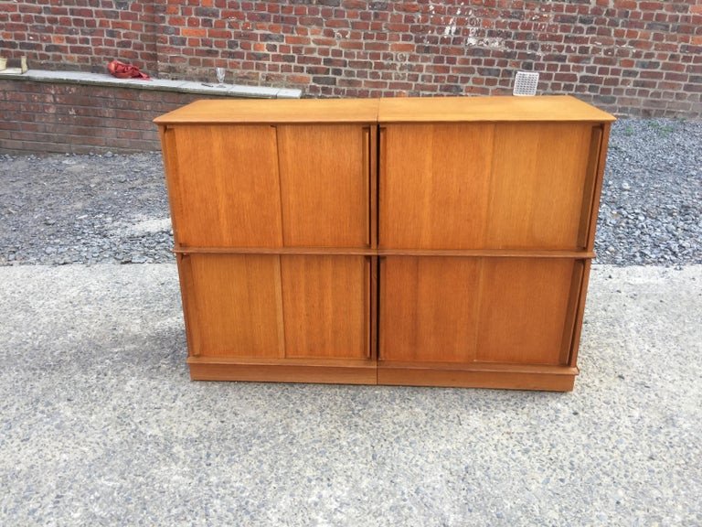 Oscar Oak Storage Cabinet Circa 1960-photo-3