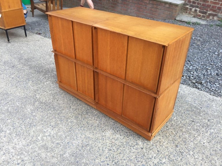 Oscar Oak Storage Cabinet Circa 1960-photo-4