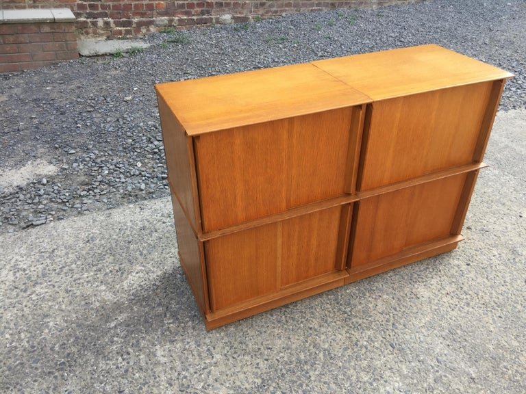 Oscar Oak Storage Cabinet Circa 1960-photo-1