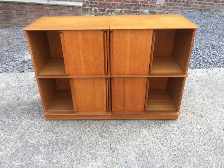 Oscar Oak Storage Cabinet Circa 1960-photo-3