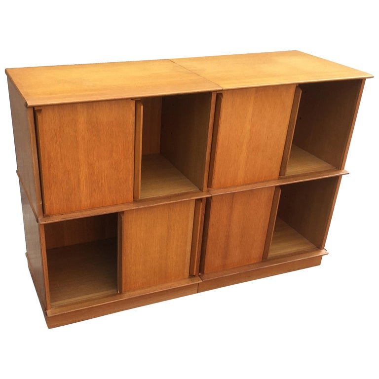 Oscar Oak Storage Cabinet Circa 1960