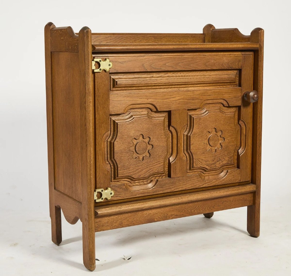 Guillerme Et Chambron, Oak Cabinet "your House Edition Circa 1970-photo-3