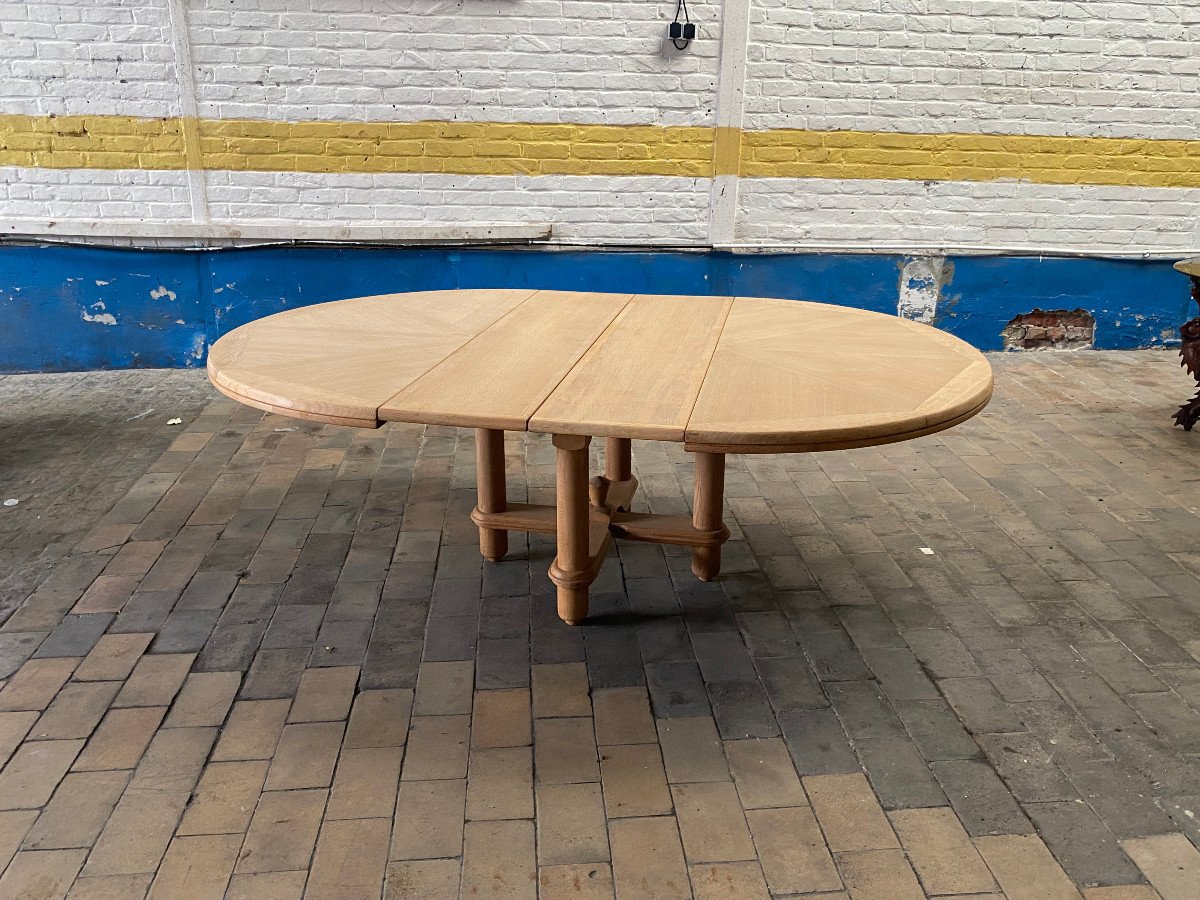 Guillerme Et Chambron, Large "victorine" Table Edition Votre Maison Circa 1970-photo-2