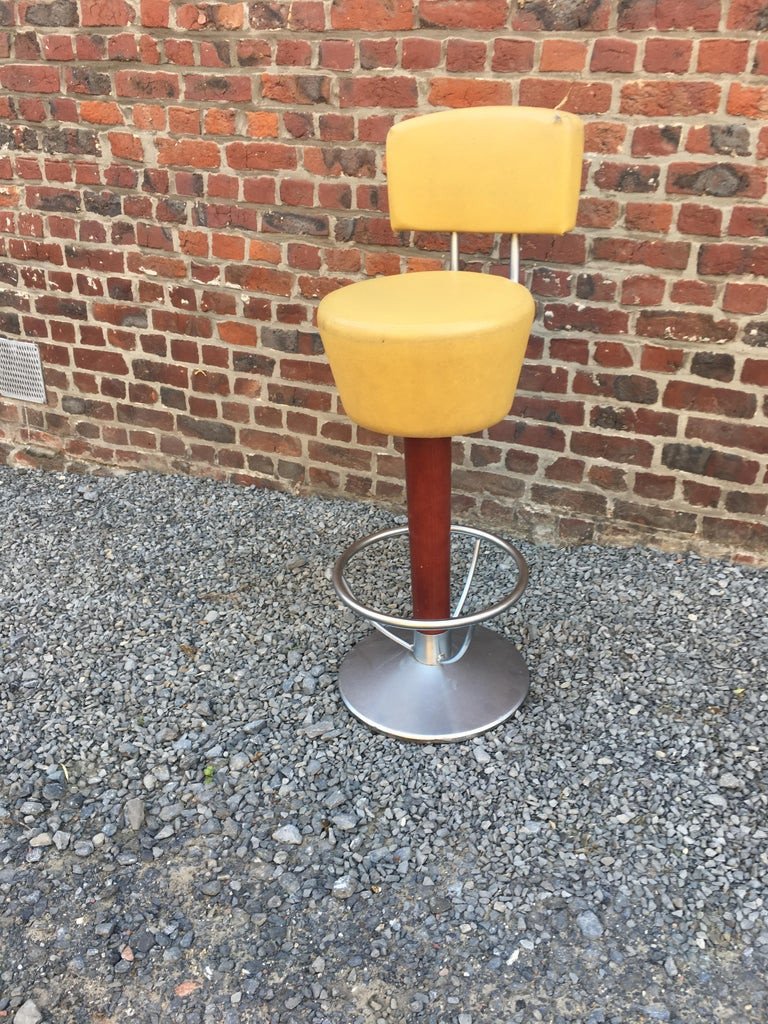 4 Interesting Bar Stools Circa 1970/1980-photo-3