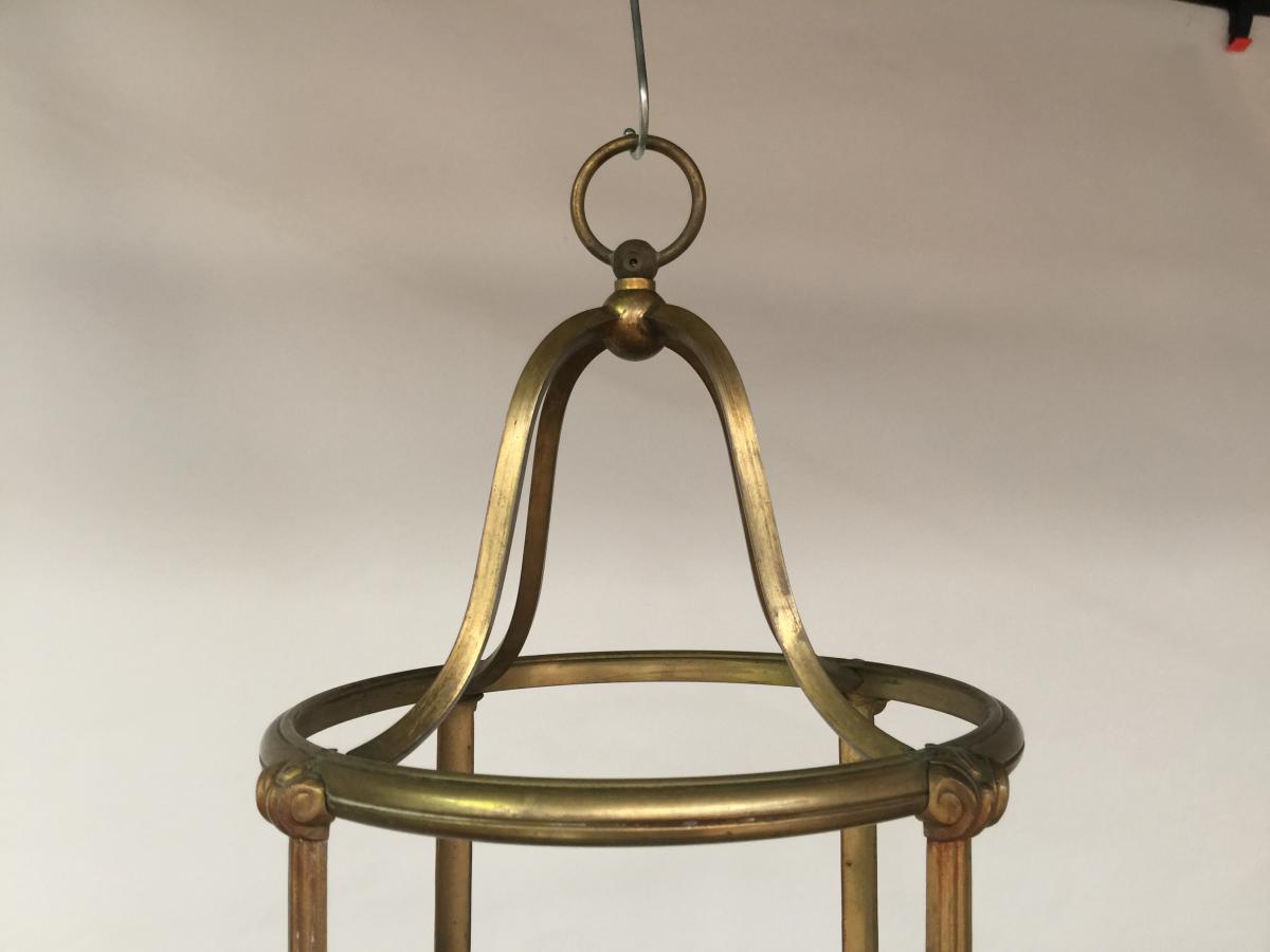 Old Bronze Lantern Circa 1930/1950-photo-1