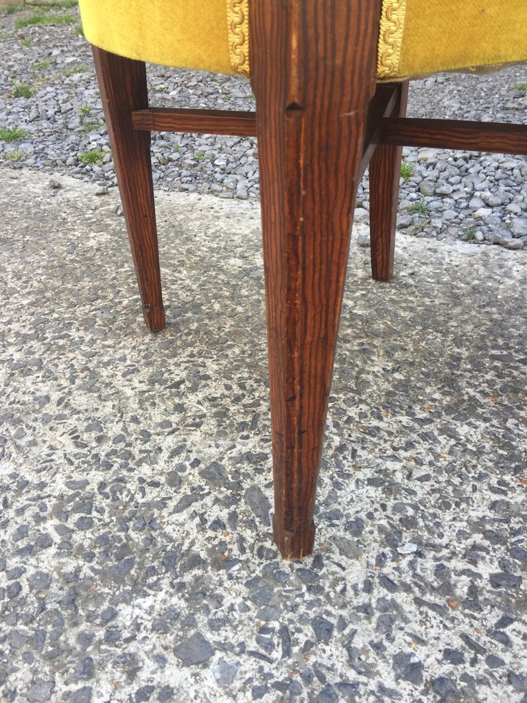 3 Original Art Deco Chairs, Circa 1925, Decor Faux Wood-photo-4