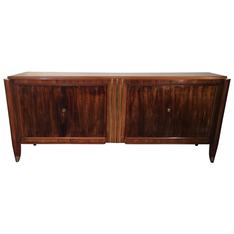 Dominique, Elegant Art Deco Sideboard In Rosewood 1930