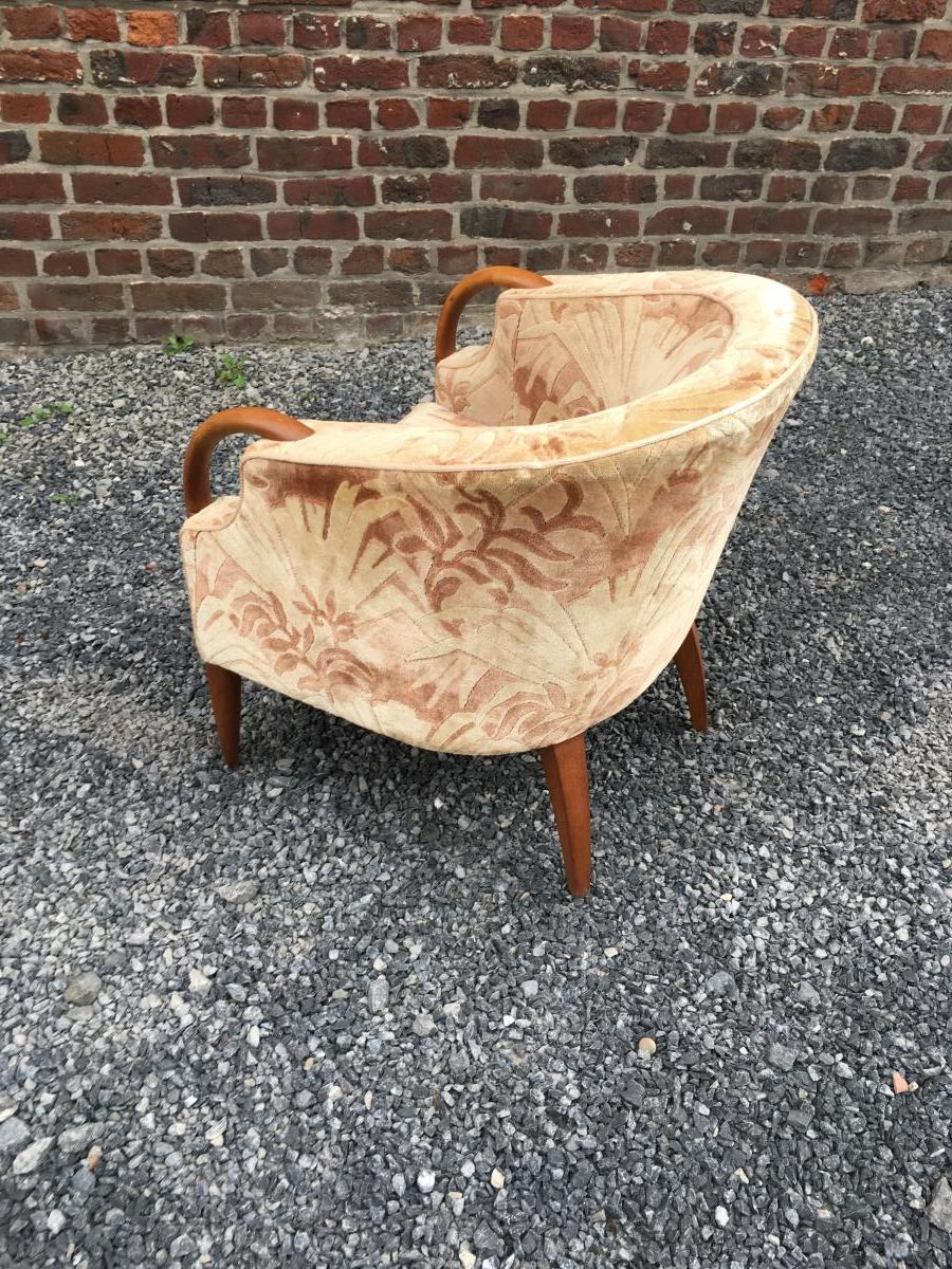 Paire De Fauteuils Epoque Art Deco Circa 1930-photo-1