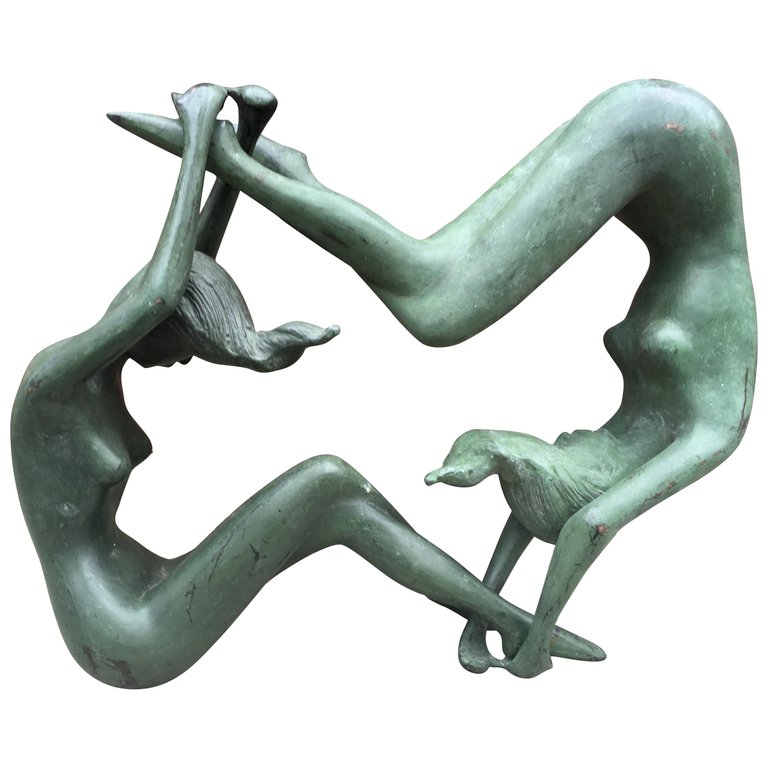 Sculpture En Bronze Circa 1970