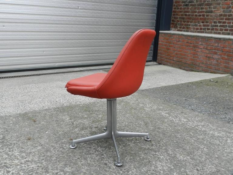 6 Chaises Pivotantes Style Eames Circa 1970-photo-2