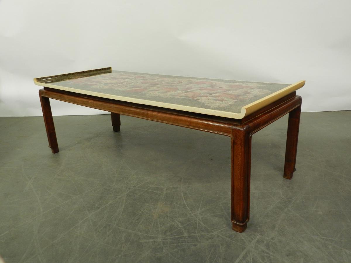 Japanese Living Table From Paul Vandenbulcke Edition From Coene, Circa 1950-photo-3